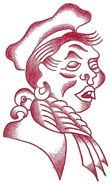 Old salt, a tattoo design by benjjamink