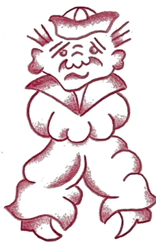 Sulking sailor, a tattoo design by benjjamink